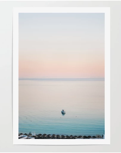 LEGGERA - Drifting in a Mykonos Sunset Print