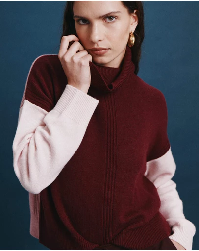 SABA - Claudia Wool Colour Block Knit