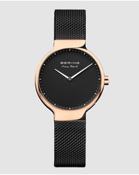 Bering - Ladies Max René 31mm Rose Gold Black Watch