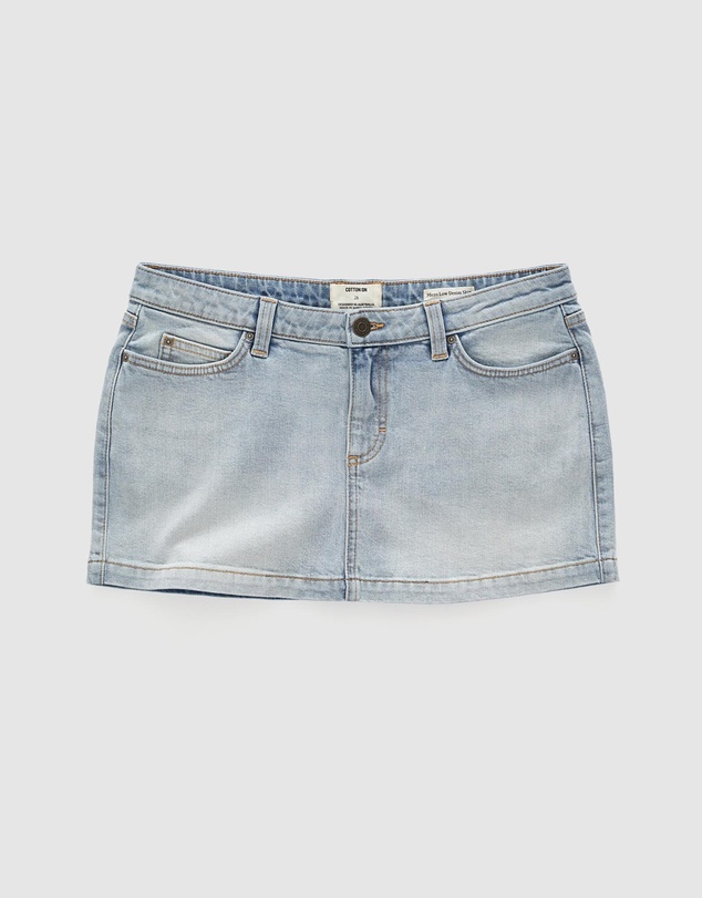 Cotton On - Micro Low Denim Skirt