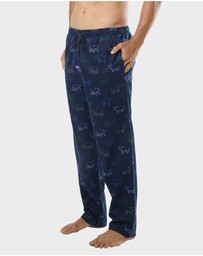 Mitch Dowd - Mens Polar Play Bamboo Flannel Pyjama Pant - Navy