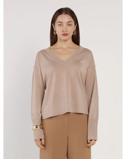 Fate + Becker - Oriane Sparkle V-Neck Knit