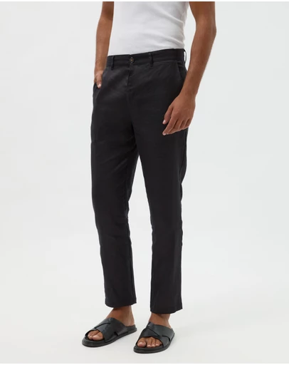 AERE - Slim Leg Tailored Linen Pants