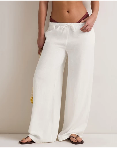 TALA - Soft Linen Drawstring Trousers