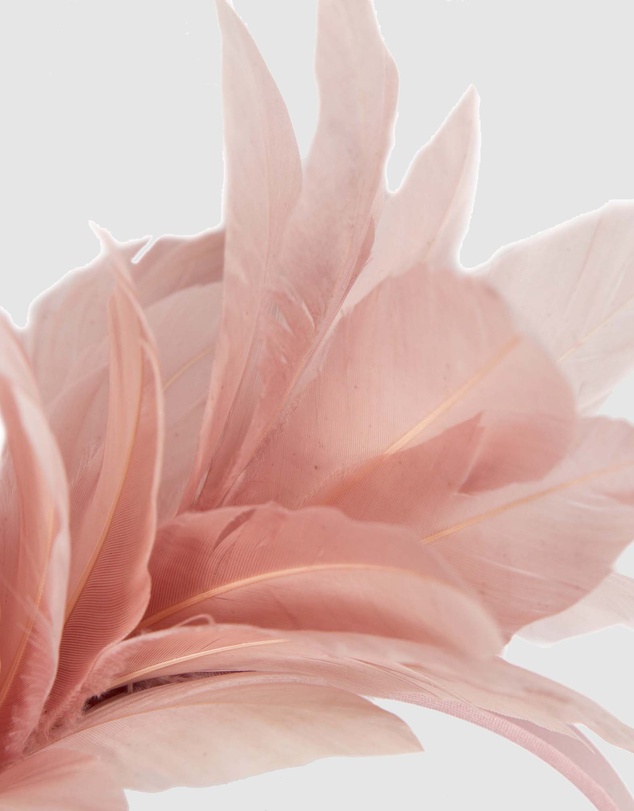 Max Alexander - Modern Dusty Pink Racing Fascinator