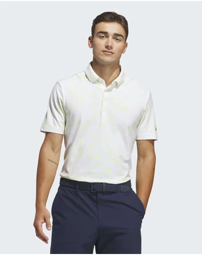 adidas Performance - ULTIMATE365+ CLIMACOOL BUTTERSPUN MIGHTY BLOSSOM PRINT POLO SHIRT Mens