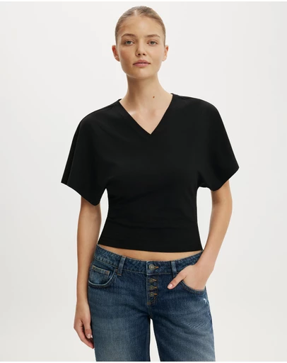 Cotton On - Blair Batwing V Neck Top