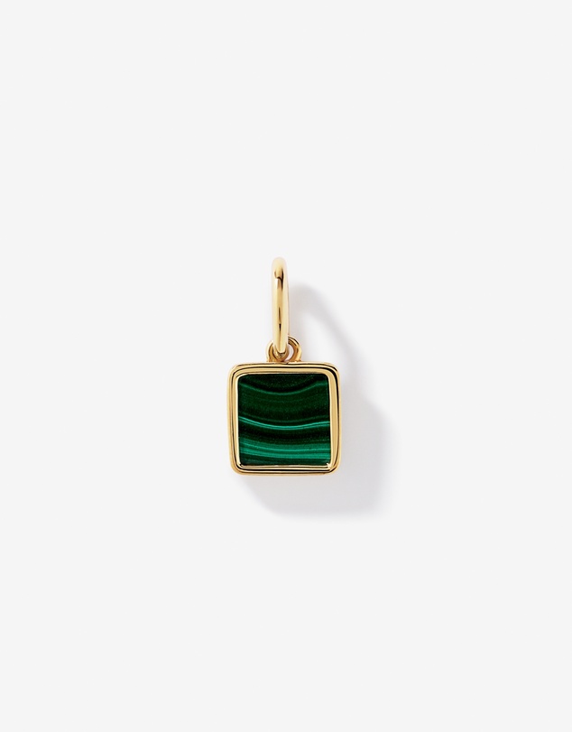 Michael Hill - Malachite Square Pendant in 18kt Vermeil