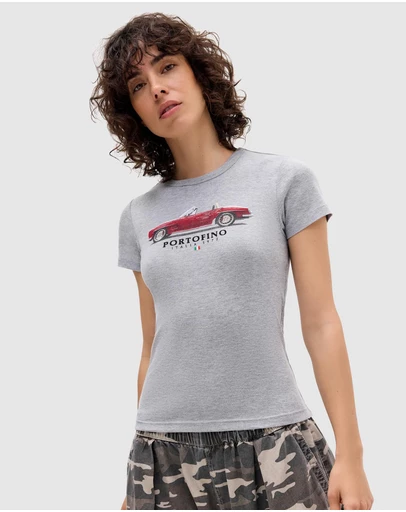 BDG By Urban Outfitters - Portofino Car Baby Tee