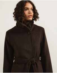 Atmos&Here - Nicky Wool Blend Funnel Neck Coat
