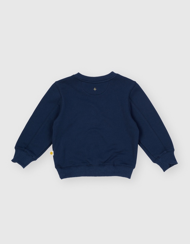Goldie + Ace - Goldie Crew Embroidered Sweater - Babies-Kids