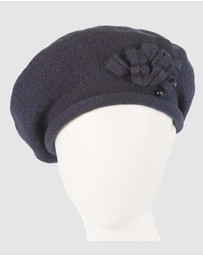 Max Alexander - European Made Navy Soft Wool Beret