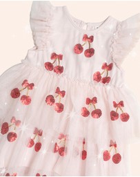 Huxbaby - Sequin Cherry Pie Tulle Dress - Babies