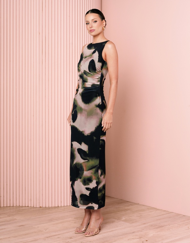 Azzurielle - Mohini Maxi Mesh Dress