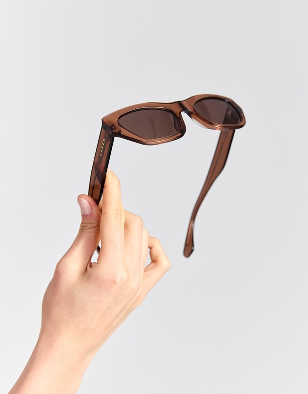 SABEN - Cara Sunglasses Sheer Brown