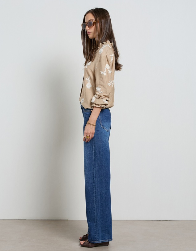 DRICOPER DENIM - Lina Mid Rise Pacific Straight Leg Jeans