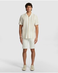 yd. - Aruba Stripe Cotton Shirt
