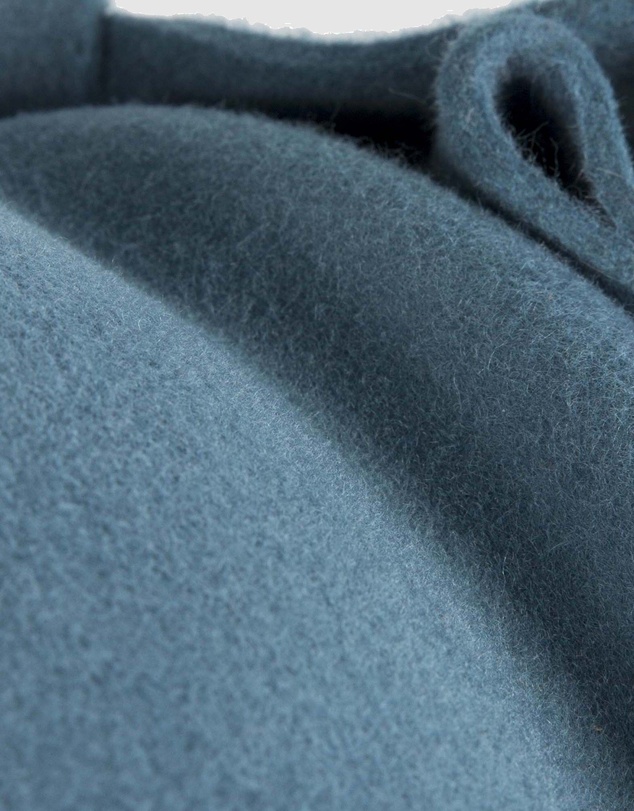 Max Alexander - Felt Blue Grey Pillbox Hat