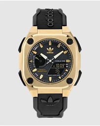 adidas Originals - City Tech One Black & Gold-Tone Watch