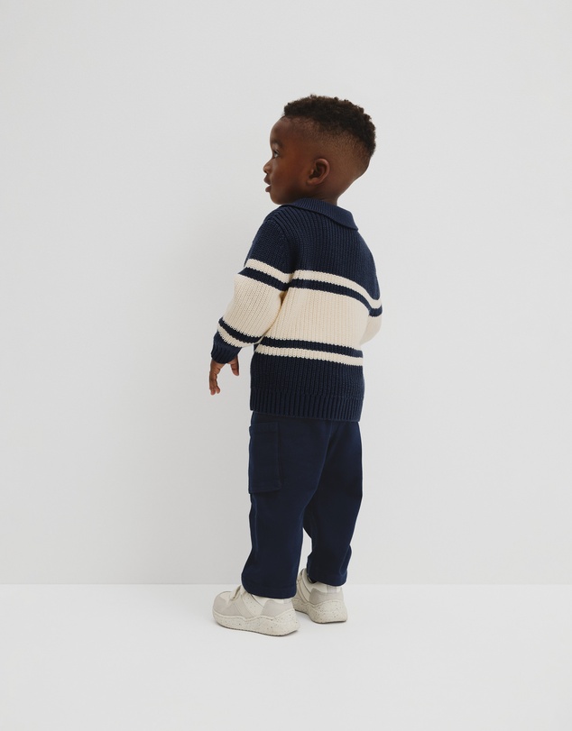 Country Road - Stripe Collared Knit