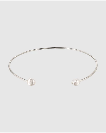 Elli Jewelry - Swarovski® Pearl Wire Choker in 925 Silver