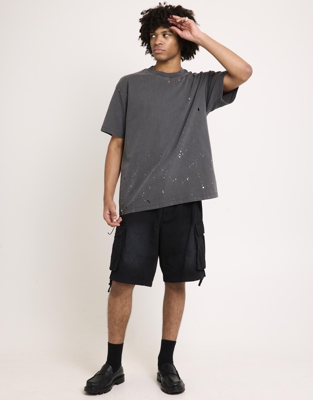 Black Noise White Rain - Trashed T-Shirt