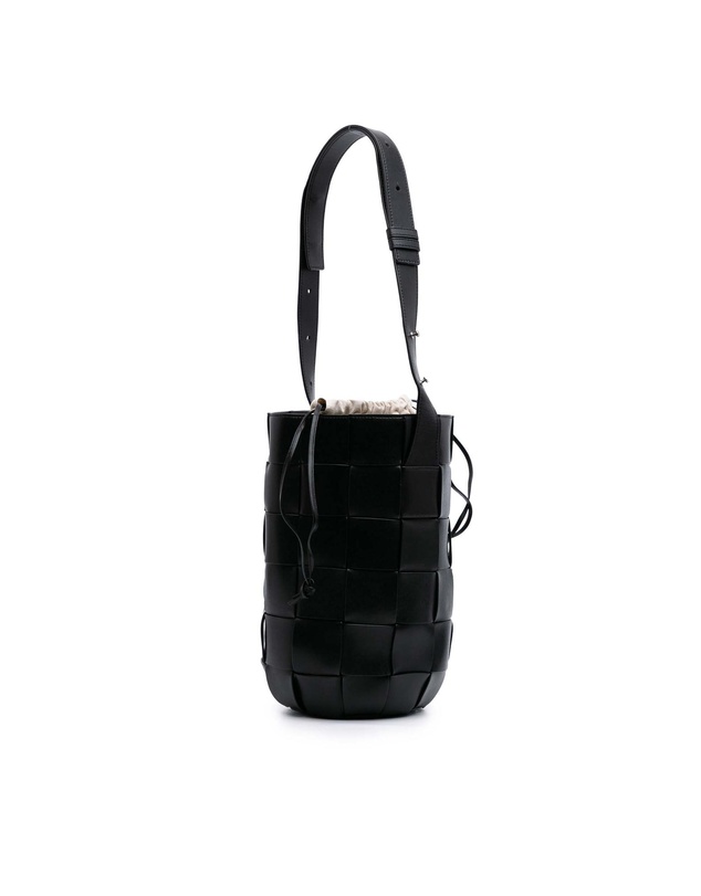 Pre-Loved by Azura Reborn - Pre-Loved Nappa Intrecciato Casette Lantern Bucket