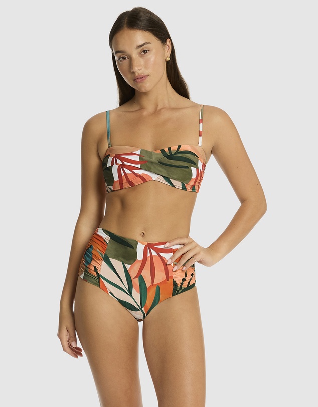 Sea Level Australia - Tropaluxe High Waist Gathered Side Pant