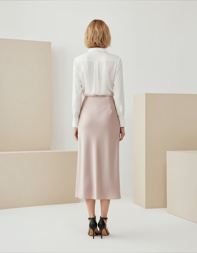 Mossée - Ivy Silk Midi Skirt