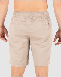 UNIT - UNIT Pivot Mens Elastic Waist Chino Shorts