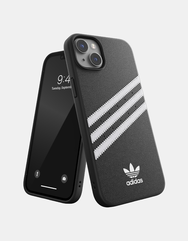 adidas Originals - 3 Stripe Samba iPhone 14 Plus Protective Phone Case PU Leather