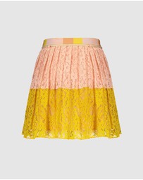 NONO - Nik Colour Block Lace Skirt - Kids-Teens