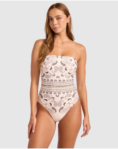 Seafolly - Drift Club Bandana DD Bandeau One Piece Swimsuit