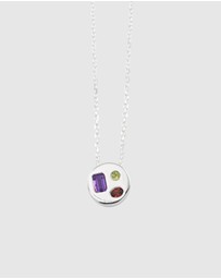 Von Treskow - Mosaic Gemstone Belcher Necklace