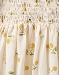 Designer Kidz - Golden Cherry Tiered Dress