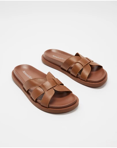 Atmos&Here - Emma Leather Slides