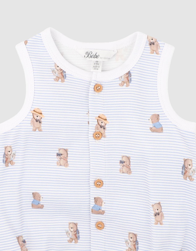 Bebe by Minihaha - Organic Button Up Bodysuit - Babies