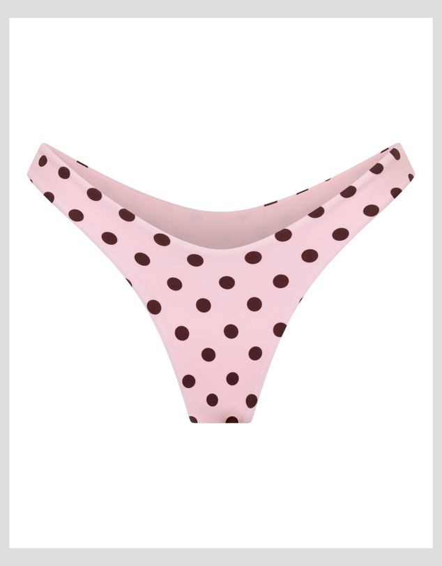 Vacay Swimwear - Positano Bottom Pink Polka