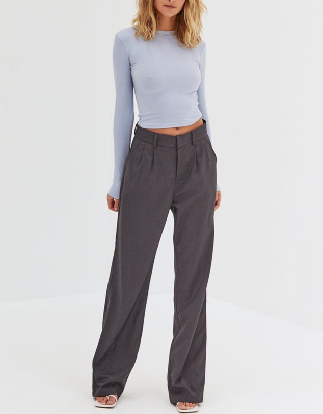 Style Addict - Wool Malene Pants - Grey