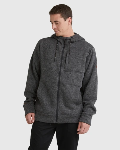 Billabong - Mens Boundary Sherpa Zip Up Hoodie