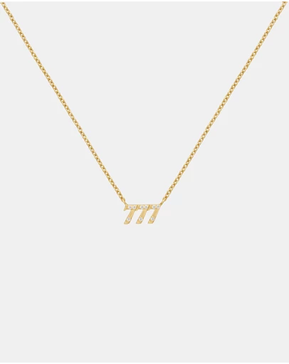 YCL  - 777 Angel Number Necklace