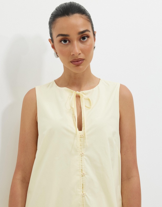Calli - Poplin Swing Mini Dress
