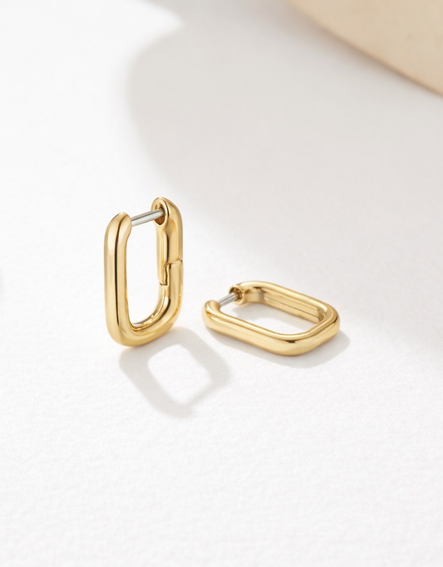 Mestige - U Hoops - 18K Gold Plated