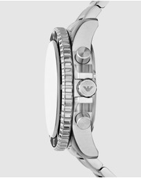 Emporio Armani - Silver Tone Chronograph Watch