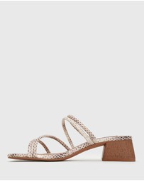 Betts - Hallie Low Wooden Block Heel Mules