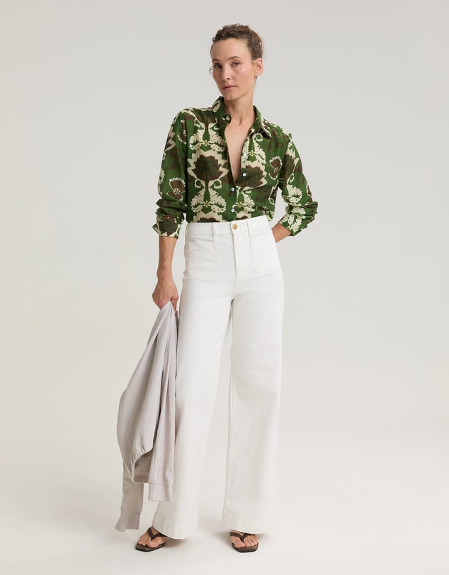 Sportscraft - Palm Print Cotton Silk Shirt