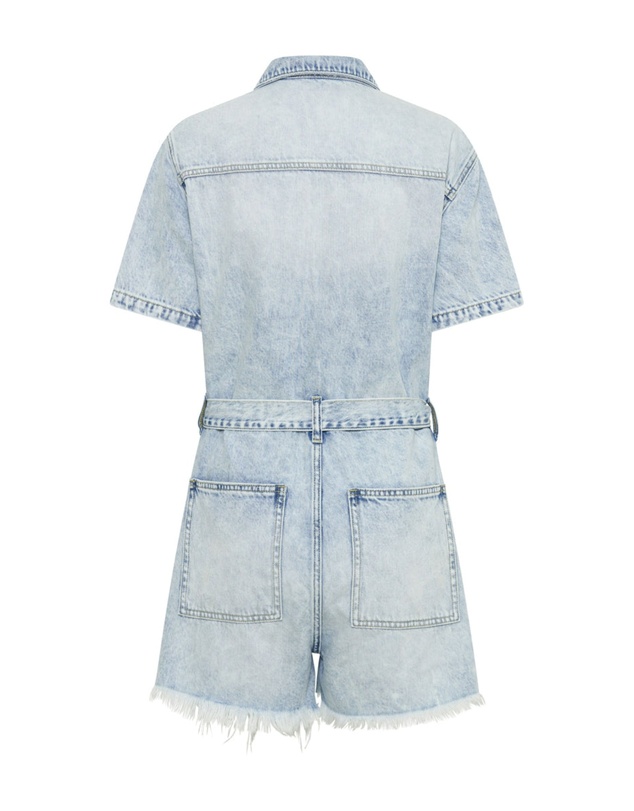 ONE TEASPOON - Depeche Blue Night Movers Denim Jumpsuit