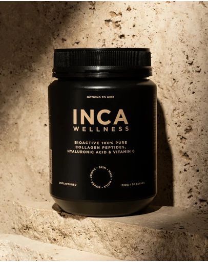 Inca Organics - Bioactive Collagen Peptides + Hyaluronic Acid + Vitamin C Wellness Powder (Unflavoured)
