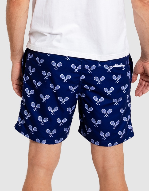 Sant And Abel - Men's Tennis Navy Swim Shorts