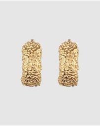 Elli Jewelry - Earrings Hoops 925 Sterling Silver Gold-Plated